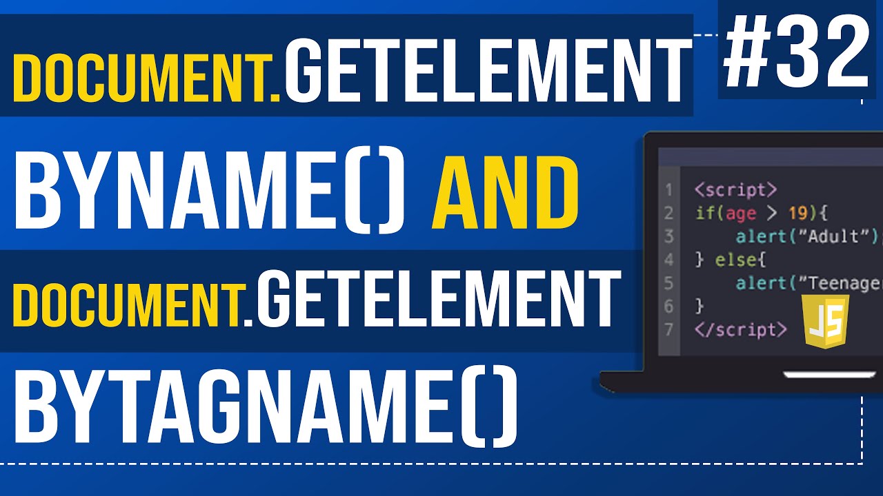 document.getelementsbyname  New 2022  document.getElementsByName() and document.getElementsByTagName() | Javascript Tutorial