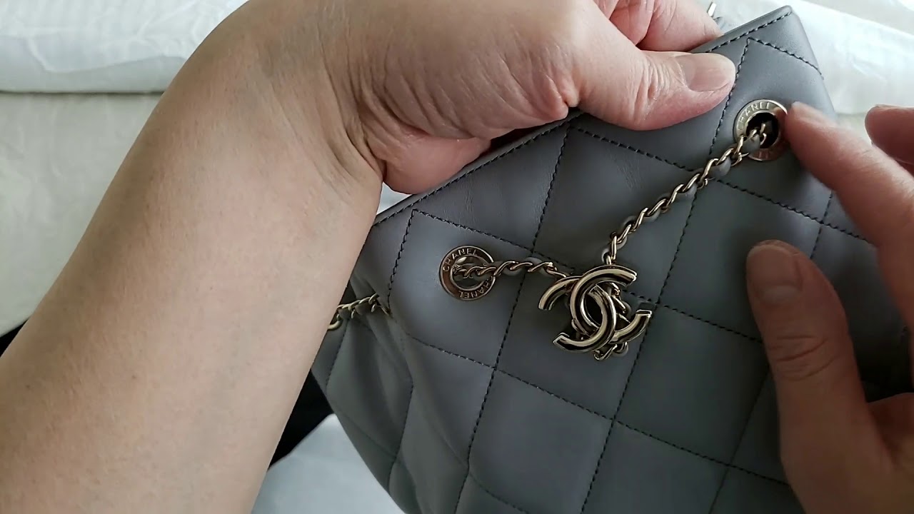 Chanel Spring Summer 2020 bag unboxing DRAWSTRING bucket bag  #chaneldrawstring 