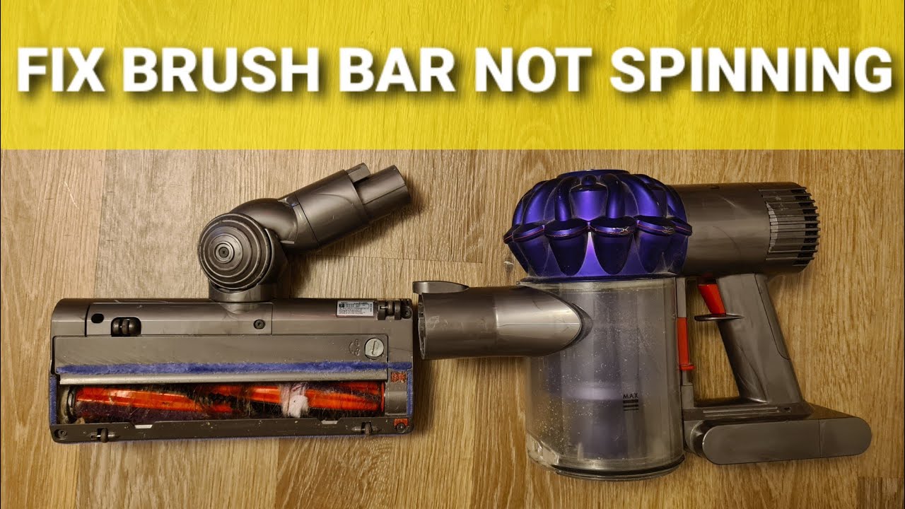 dyson brush not spinning v6 v7 v8 fixed minutes -