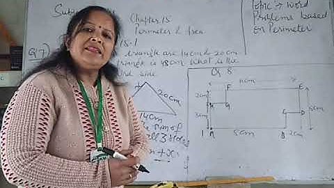 Class 6, Maths, Chapter 15(Area & Perimeter)