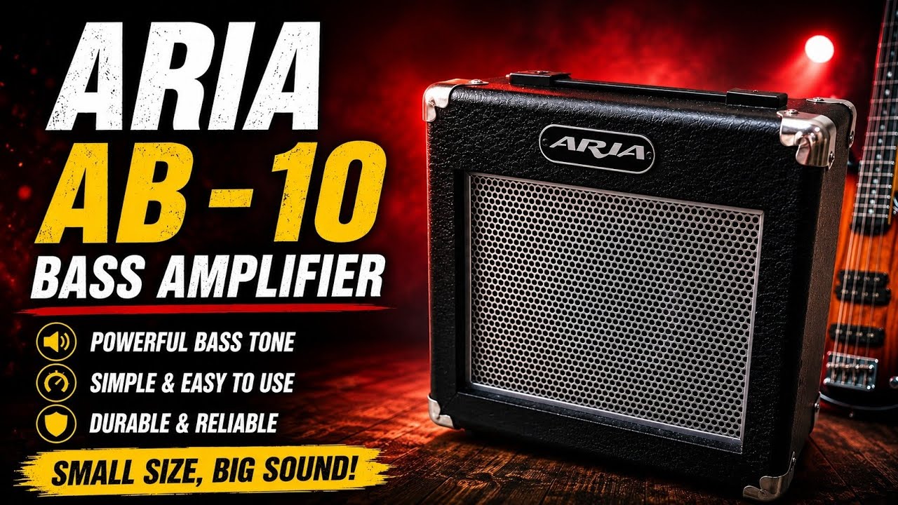 アンプ bass amplifier AB-10 ARIA ARIA AB-10 Bass Amplifier Sound Test | Compact Bass Amp with