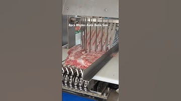 8pcs Blades Automatic Meat Band Saw Cutting Machine #automatic #bandsaw #cuttings #machine