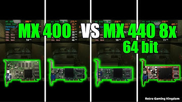 GeForce2 MX 400 vs GeForce4 MX 440 8x 64 bit (different versions) Test In  11 Games (Capture Card)