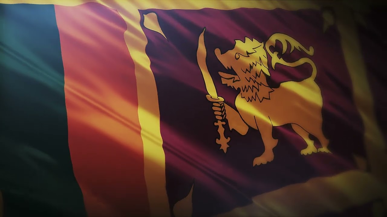 Flag in Sri Lanka I Animated