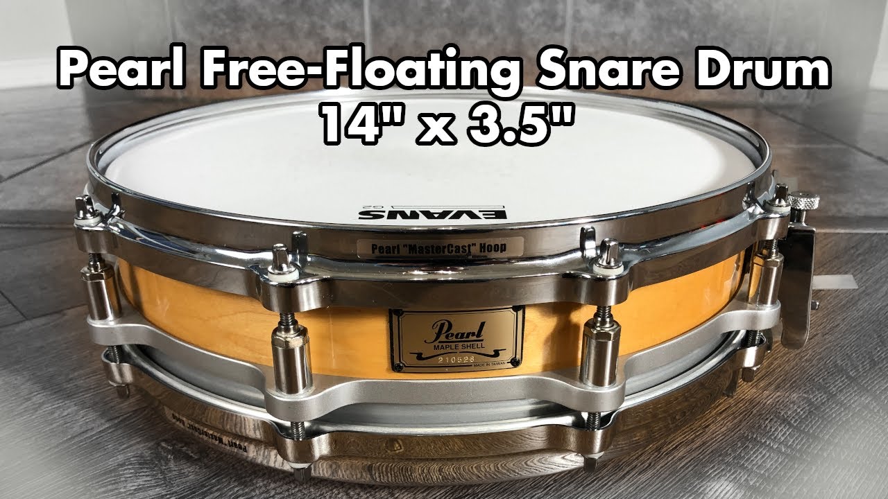 Pearl Free-Floating Snare Drum 14x3.5 M-9114P - Clean-up and