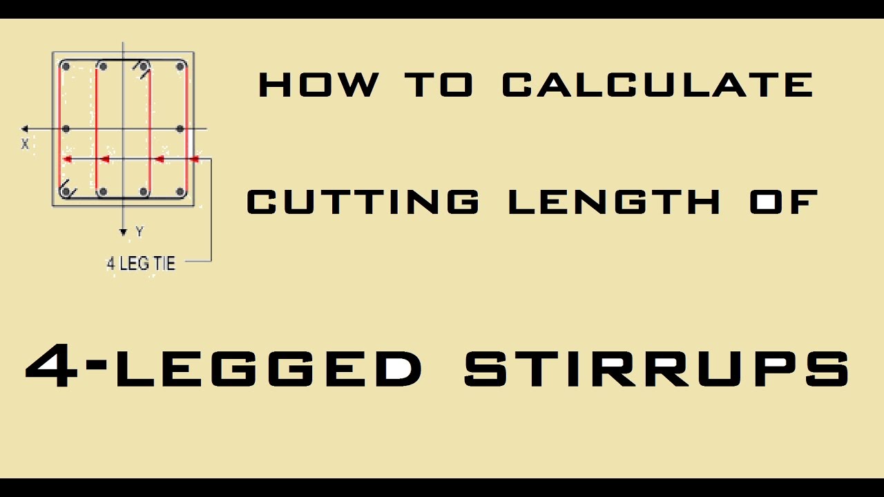 How To Calculate Cutting Length Of Stirrups? - For Different Shapes