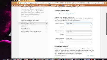 How to change apple security questions part 2