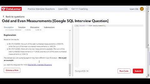 Solving Google SQL interview question using CTE, Window Function, Subquery. Used PostgreSQL