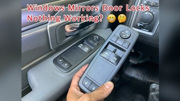 Ram 1500 Master Window Switch Replacement - Windows Mirrors Door Locks Nothing Working?