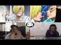 Sanji meets his brothers + sanji saves Cosette from Niji reaction mashup - one piece