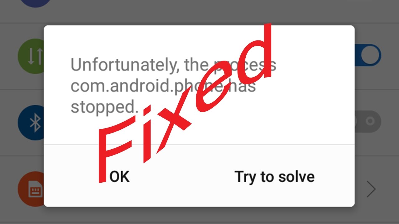 Fix Unfortunately The Process Com Android Phone Has Stopped In Android Tablet Youtube