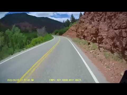 Mancos, Colorado to Montrose, Colorado motorhome travel timelapse