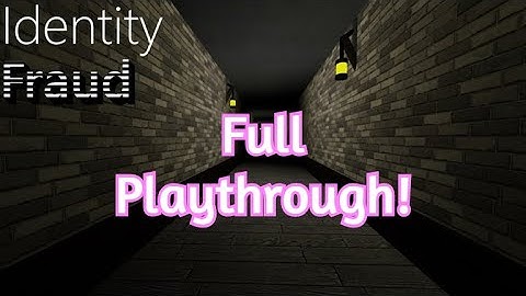 Roblox Identity Fraud 1 Full Playthrough (Normal Mode + No Secrets + With Radar)