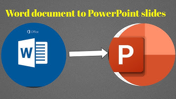 How to convert Word document into PowerPoint Slides