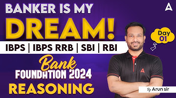 Banking Foundation Classes 2025 | IBPS RRB, SBI, RBI Reasoning in Tamil | by Arun Sir | Day 1