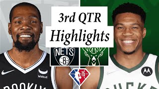 Brooklyn Nets vs. Milwaukee Bucks Full Highlights 3rd QTR | January 7 | 2022 NBA Season