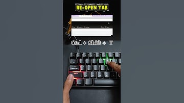 Hit Ctrl+Shift+T Now! 👇  #windowstips  #keyboard