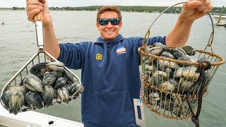 COASTAL Foraging WILD Clams! Catch and Cook HOMEMADE Clam Chowder (New England pt.5)