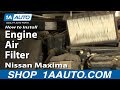 How to Replace Engine Air Filter 1981-2018 Nissan Maxima