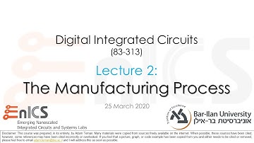 VLSI - Lecture 2a: The Manufacturing Process