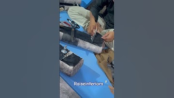Customised sofa headrest fitting #raiseinteriors #shortvideo #trending #viral #youtubeshorts #shorts