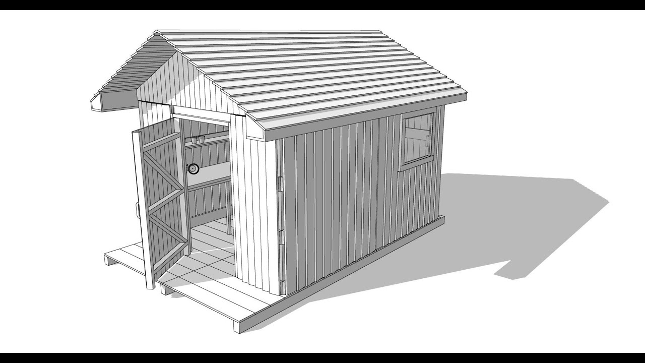 Building a Shed in Sketchup [Timelapse] - YouTube