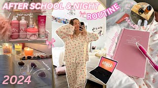 AFTER SCHOOL + NIGHT ROUTINE FOR 2024 | reset for 2024, gym, journaling, etc.🎀