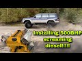 Part 2 OM606 Mercedes Diesel INSTALL into a Y61 Nissan Patrol GU