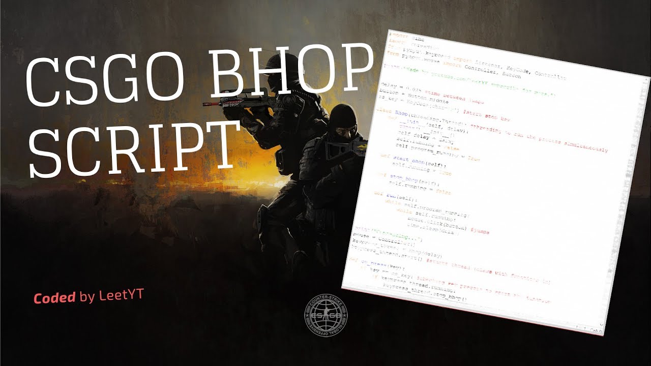 Bhop КС го. Script counter