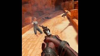 The bullets actually pass through their shields! #quest3 #quest3vr #vr #bladeandsorcery