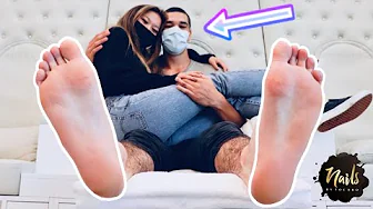 GIRLFRIEND MAKES BOYFRIEND GET HIS FIRST PEDICURE!!!