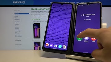 Appearence of incoming call on LG V60 ThinQ 5G | The look of incoming call
