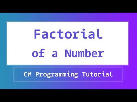 Video: Cum Se Găsește Factorialul Unui Număr