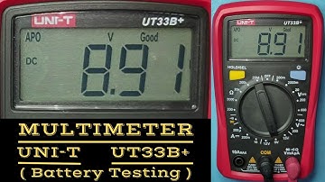 Battery Testing with Multimeter | Uni-T Multimeter | Model UT33B+ | How Multimeter Works? |