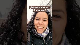 ¿Receta sin leche o sin lactosa? #shortvideo