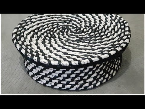 ভিডিও: DIY কাগজের নল ঝুড়ি