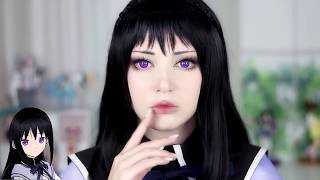 Homura Akemi Cosplay Contacts | Sparkle Violet - YouTube