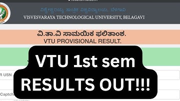 VTU 2022 scheme 1st Results out!!!!