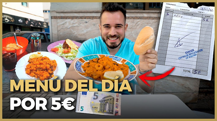 El MENÚ del DÍA más BARATO de ESPAÑA: 5 EUROS!!