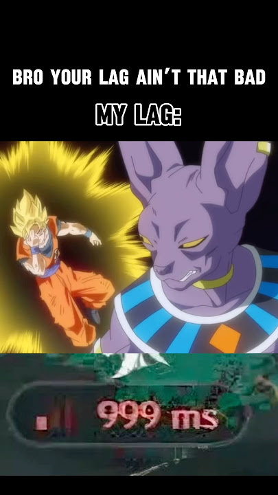 Crazy lag #anime #shorts #dbz #goku #memes #meme #funny #fyp #foryou #trending #viralvideo #short