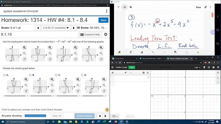 College Algebra - MyLab Math - HW#4: Question #3