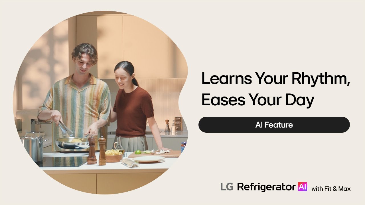AI Optimized for Freshness and Energy Saving | LG Bottom Freezer AI with Fit & Max