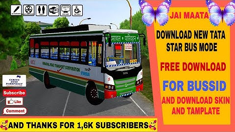 DOWNLOAD NEW TATA HRTC STAR BUS MORE || DOWNLOAD TAMPATE || BUS SIMULATOR INDONESIA NAVDEEP GAMERZ .