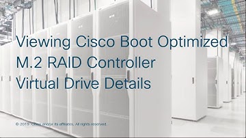 Viewing Cisco Boot Optimized M.2 RAID Controller Virtual Drive Details