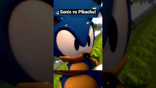 Sonic vs Pikachu! 3D Animation!