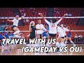 TEXAS VOLLEYBALL TRAVEL/GAMEDAY VLOG | season opener vs OU!!