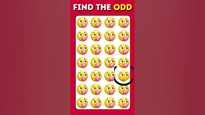 🔥 Can You Find the Odd Emoji Out? 😎 | Emoji Quiz Challenge