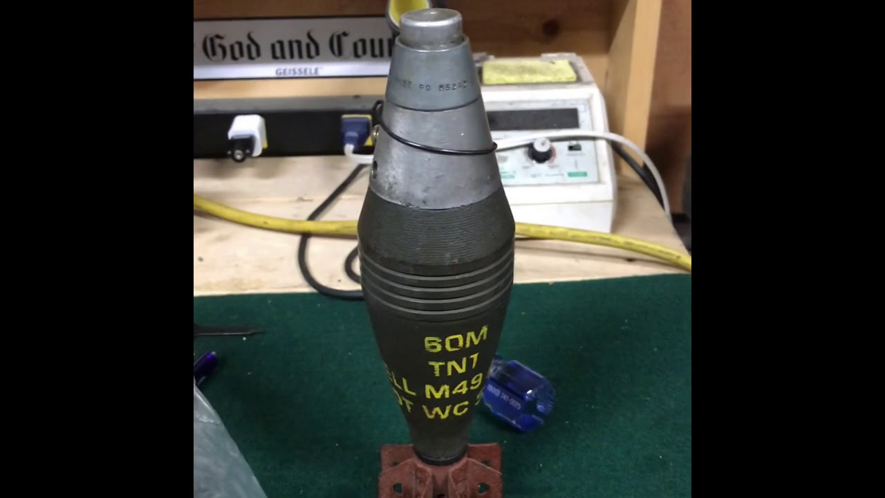 Ww2 60Mm Mortar Round Without The Tube