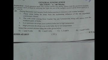 Osssc junior clerk questions paper General awareness 2018 .new syllabus dt-28-01-2018
