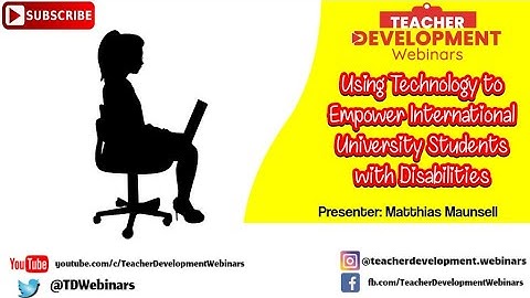 Using Technology to Empower International University Students with Disabilities